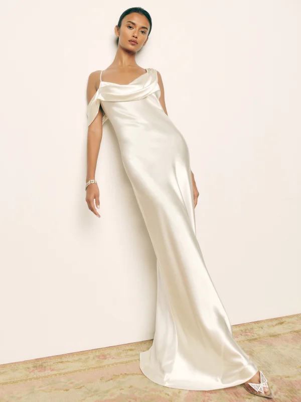 silk slip wedding dress