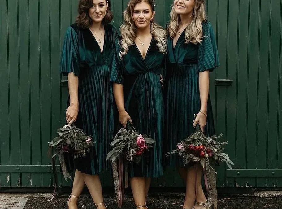 Nature-Inspired Elegance: Forest Green Bridesmaid Dresses