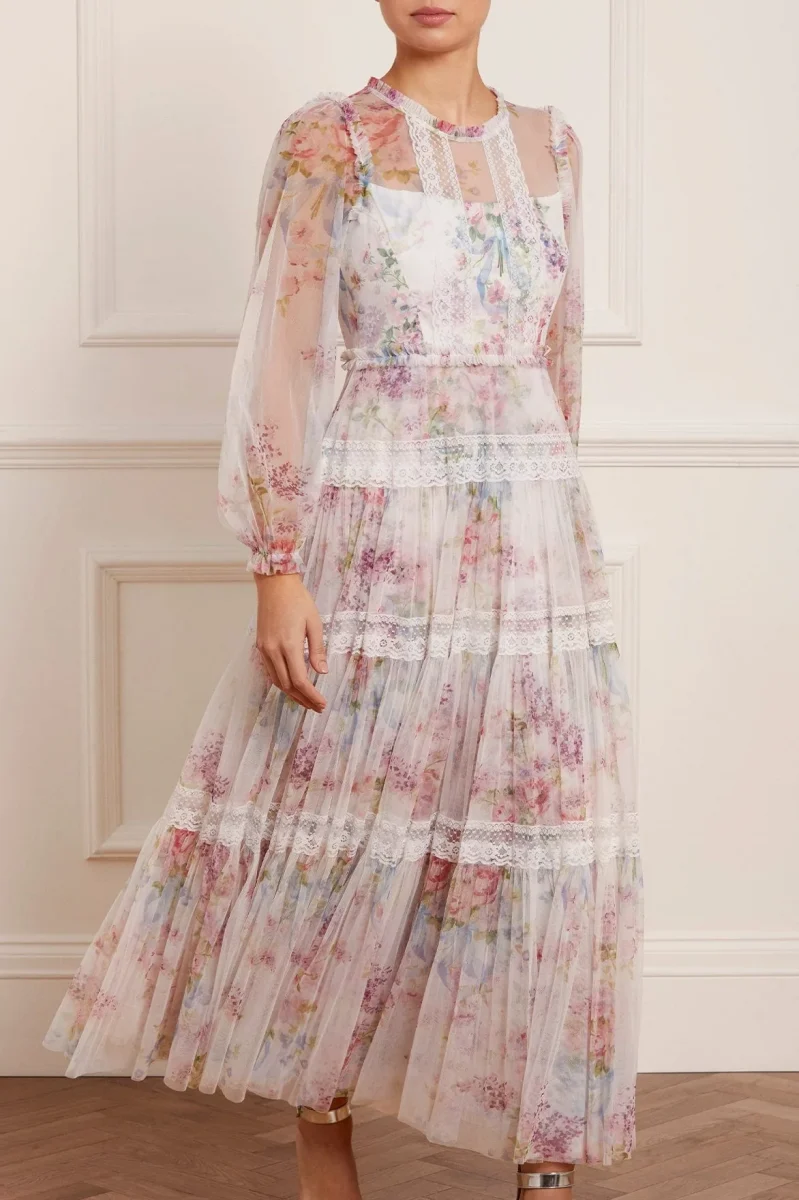 light floral spring mother of the bride dress