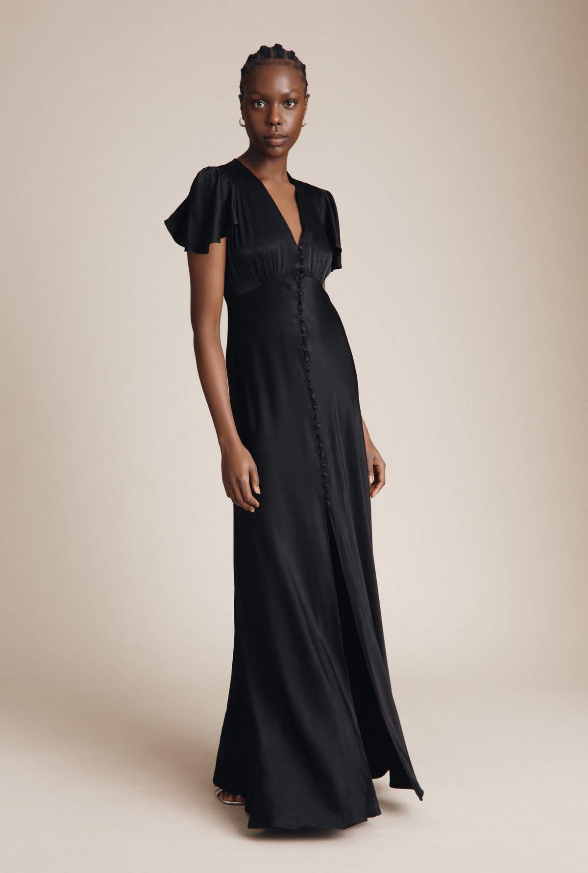 Long black bridesmaid outlet dresses