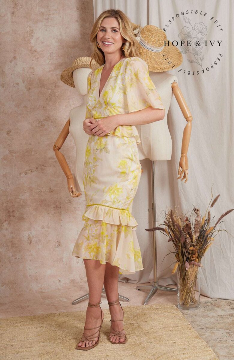 yellow mother dress