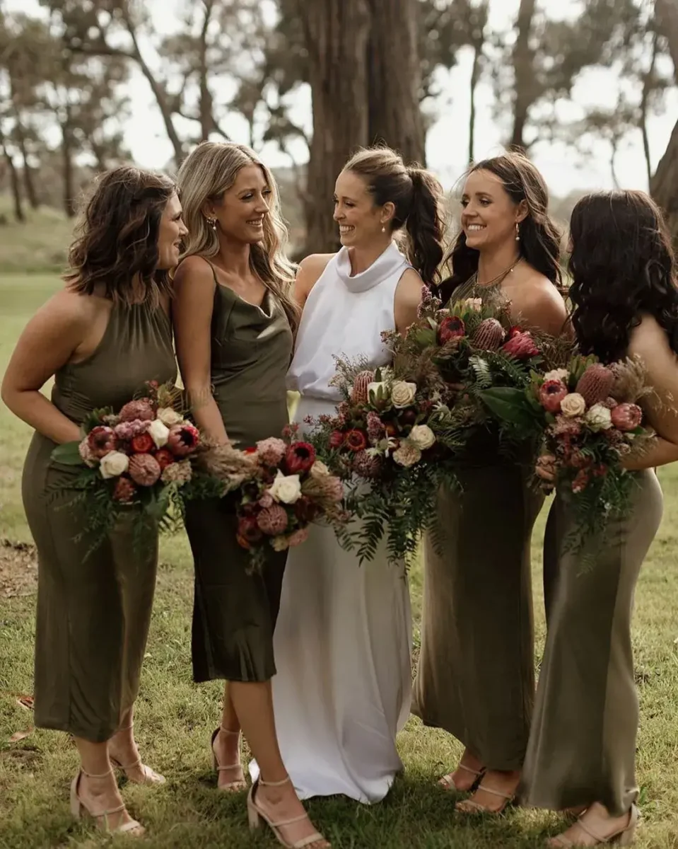 Khaki bridesmaid dress store uk