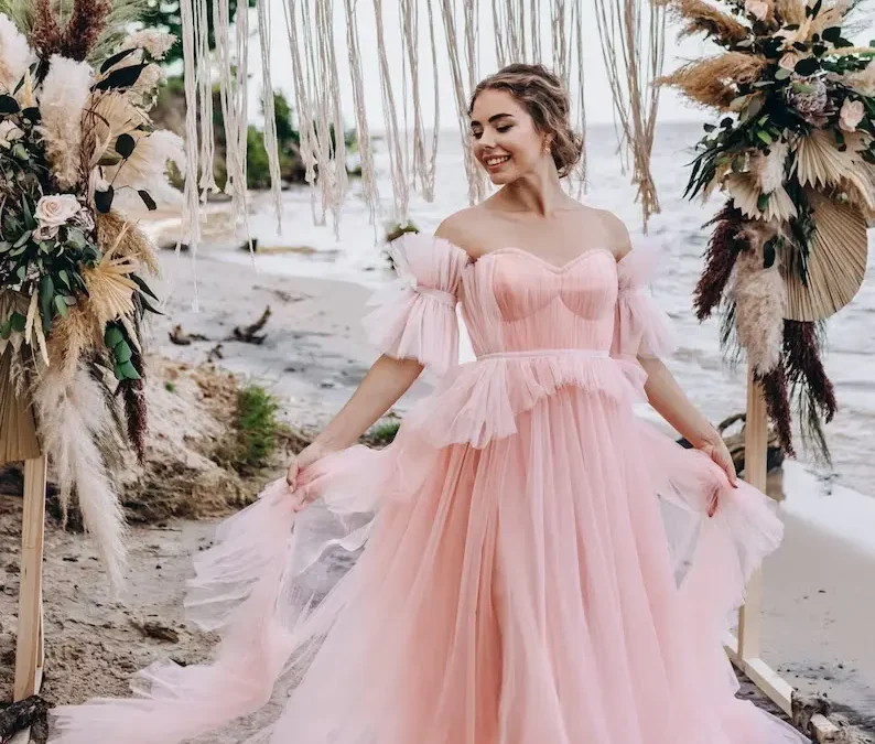 Pink Wedding Dresses for the Modern Blushing Bride
