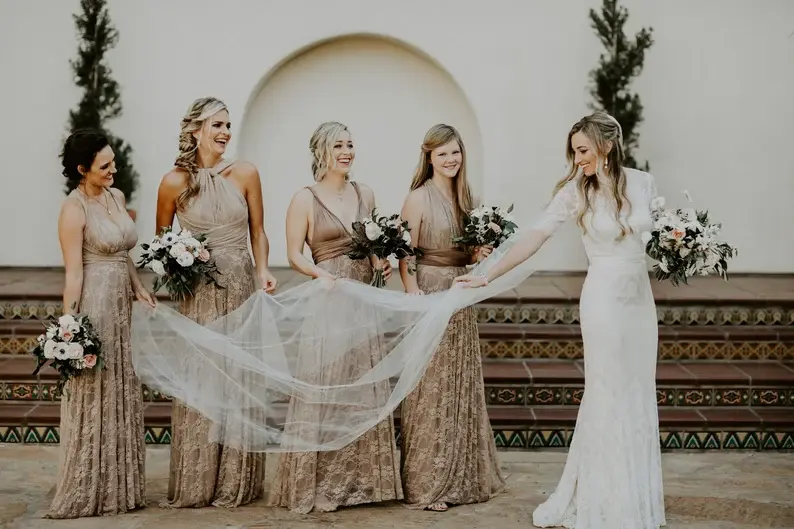 Modern Lace Bridesmaid Dresses for 2023 Weddings and Beyond!