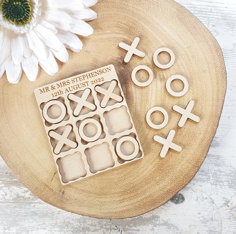 mini wood naughts and crosses