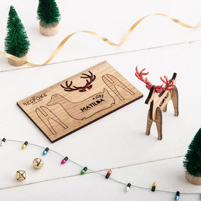 make your own wooden reindeer