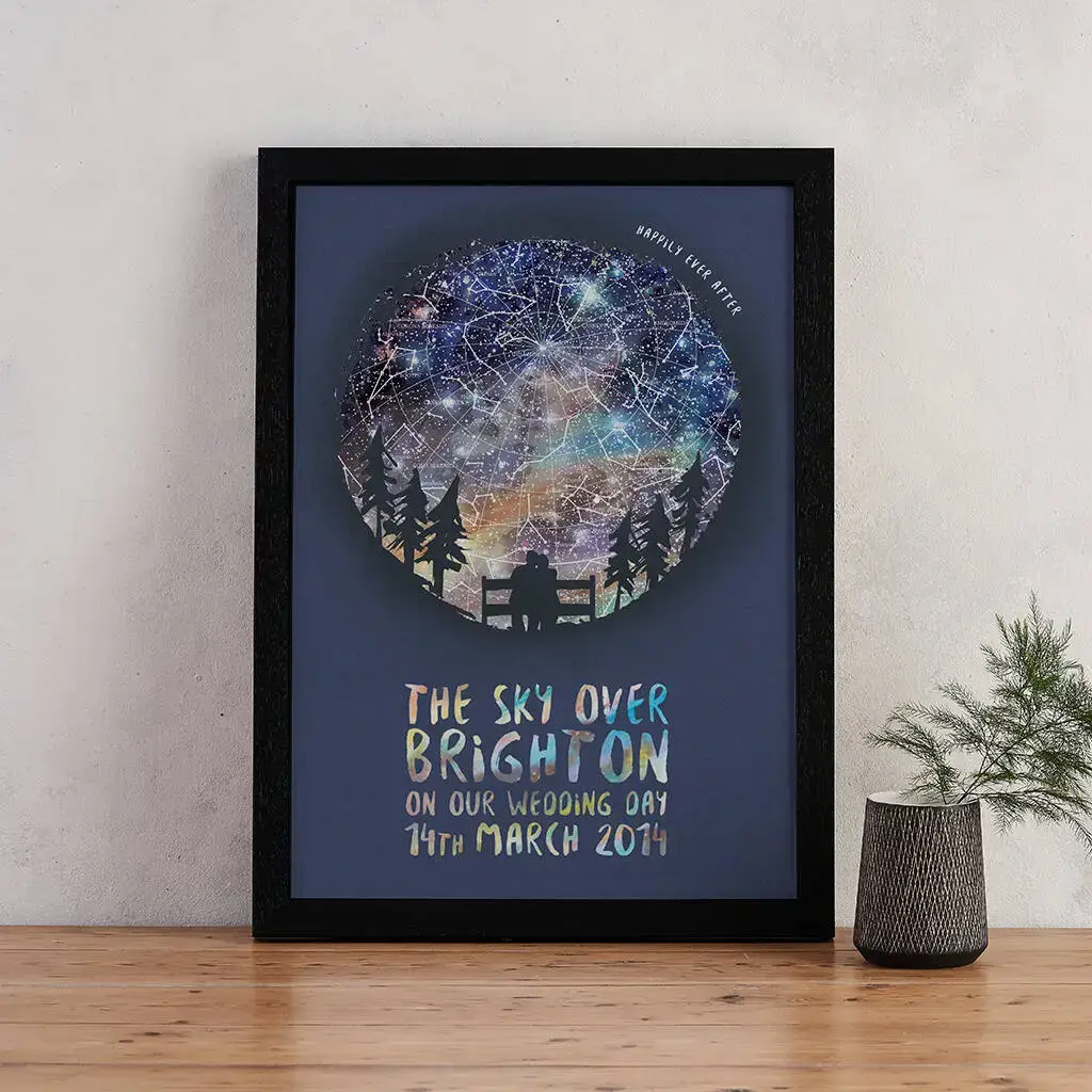 starry night map of special date