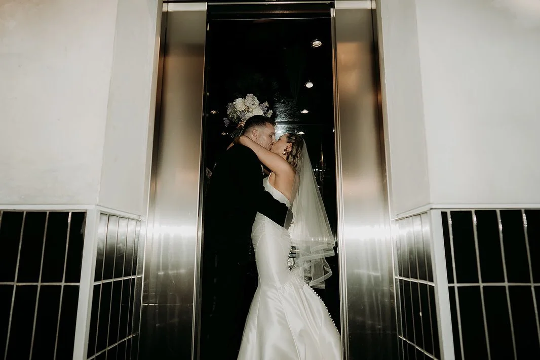 couple in lift