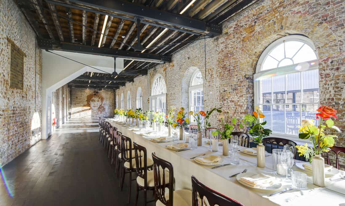 woolwich venue set up for reception 