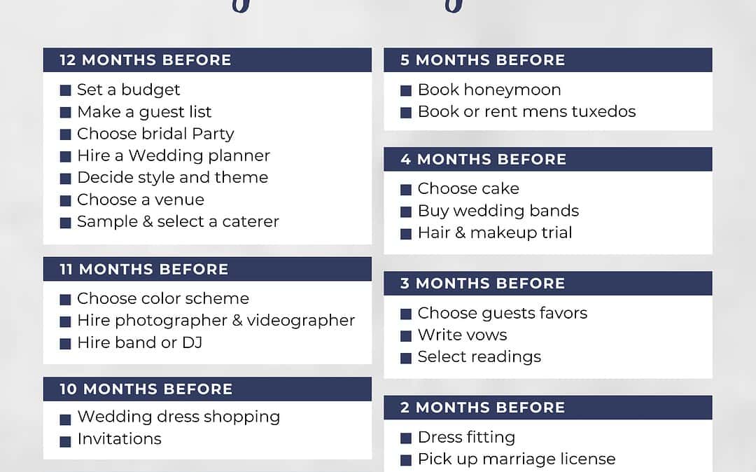 2026 Wedding Planning Timeline With Free Checklist