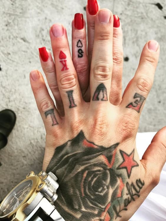 fun wedding ring tattoos