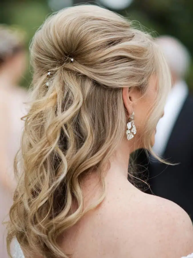 Polished Half Up with Low Bouffant