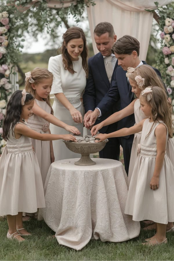 blended family stone oathing ceremony