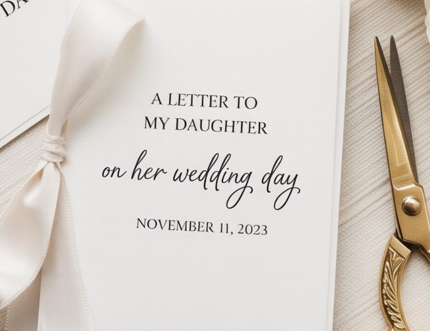 Letter to Daughter-in-Law on Wedding Day, with examples