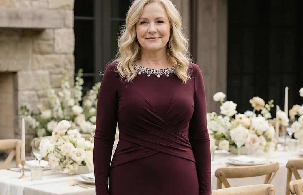 Slimming Mother of the Bride Dresses, Expert Advice on How to Hide that Belly Fat