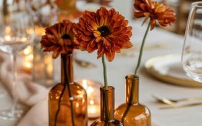 Stylish Fall Wedding Centerpiece Ideas for a Clean, Contemporary Vibe