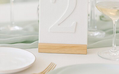 DIY Linen-Embossed Table Numbers (High-End Look on a Budget)