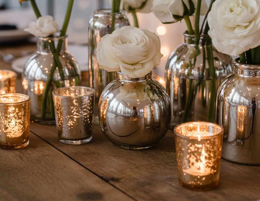 20 Modern Winter Wedding Centerpiece Ideas