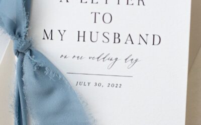 Letter to Husband on Wedding Day with examples