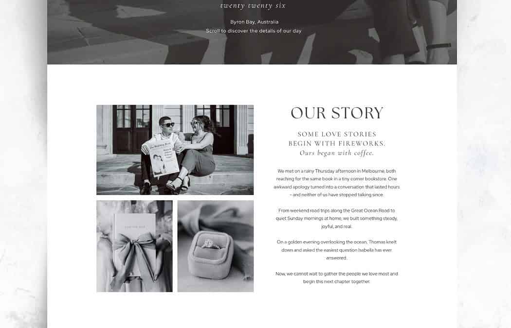 The Easiest Way to Create a Free Wedding Website (Free Template)