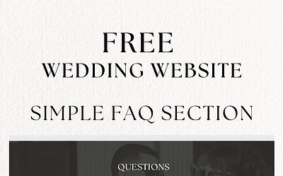 Wedding Website FAQ Examples Guests Actually Need