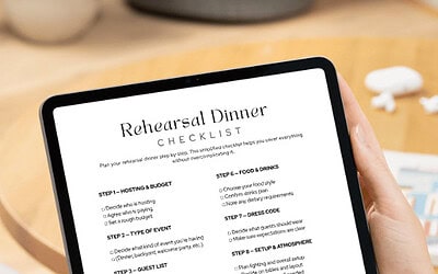 The Ultimate Rehearsal Dinner Checklist (with free checklist)