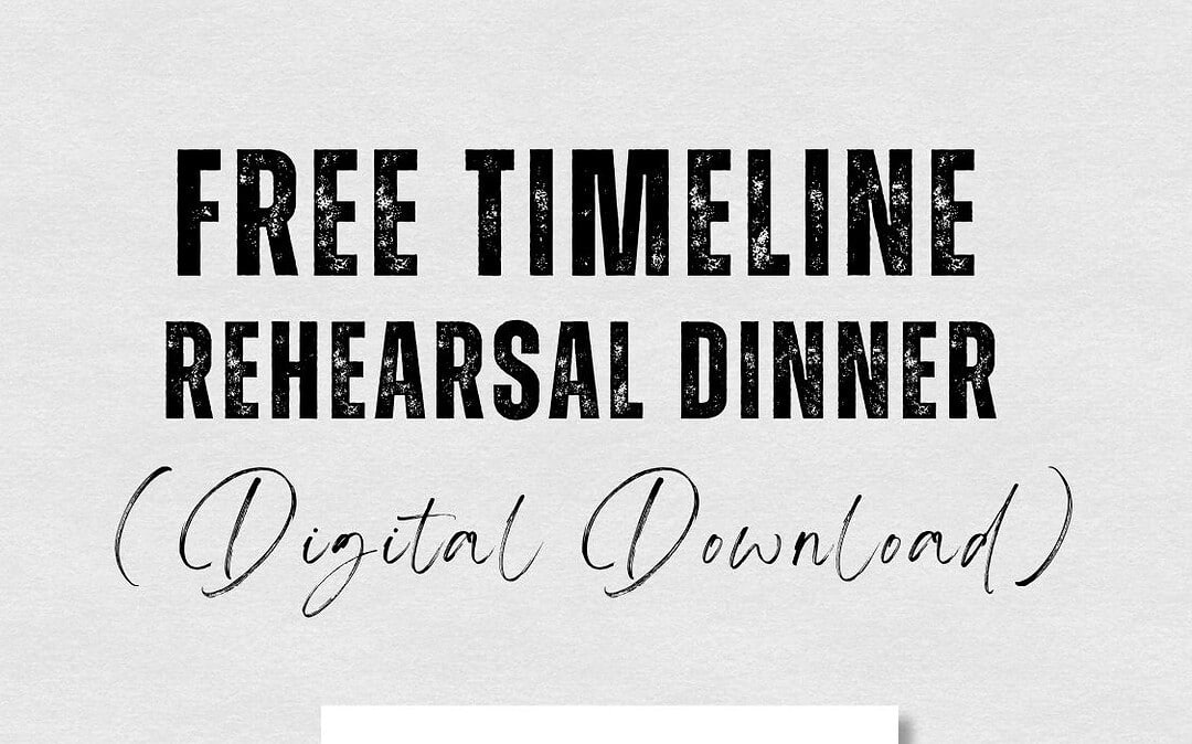 Rehearsal Dinner on the day Timeline With Examples & FREE TEMPLATE