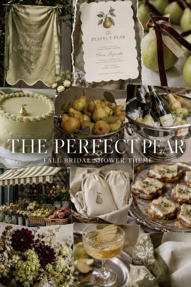 the perfect pear bridal shower theme for fall