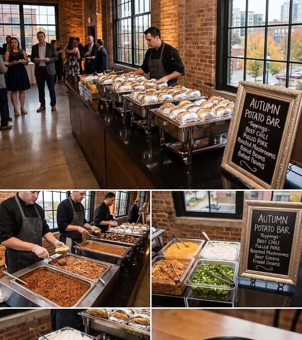 15 Unique Fall Wedding Food Station Ideas