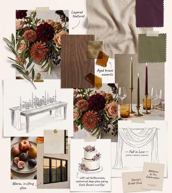 Modern Fall in Love Bridal Shower Ideas That Feel Elevated